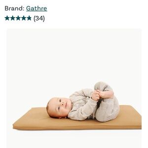 Gathre Padded Changing Mat with Removable Cover in Camel